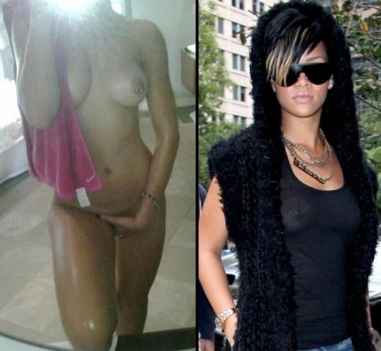 Naked Rihanna Nude Photos Hit Web With A Nipple Ring 59