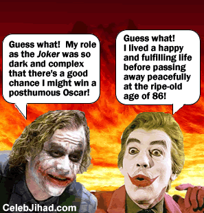 Heath Ledger in Hell.