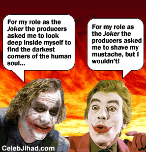 Heath Ledger in Hell.