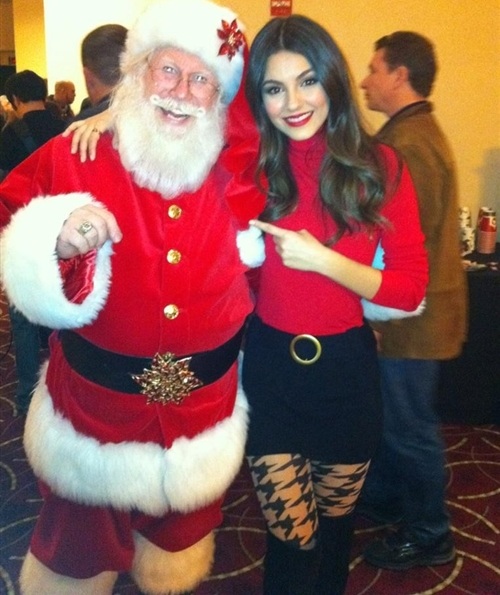 Santa Caught Grabbing Victoria Justice S Ass