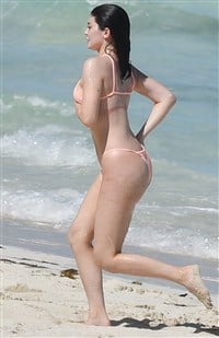 Kylie jenner in a thong bikini