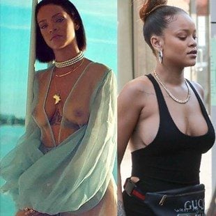 Celebrity Rihanna Goes Nude Png